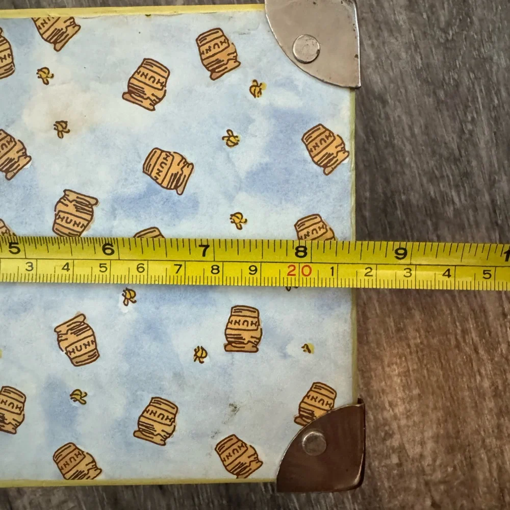 RARE DISNEYS CLASSIC POOH JEWELRY TRINKET KEEPSAKE BOX W/ MIRROR